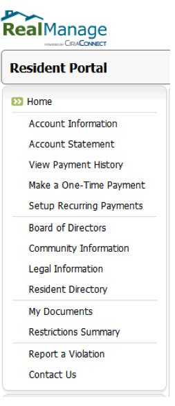 realmanage portal|my rent portal.